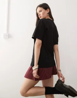 Vans Essential Oversized Fit Back Print Logo T-shirt In Black - BLACK For Unisex -Kidivita Store 208326291 3