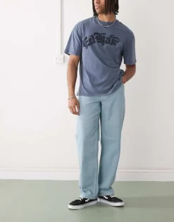 Vans Check-5 Loose Fit Denim Jeans In Light Blue For Men -Kidivita Store 208326482 1 lightblue 1