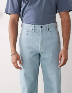 Vans Check-5 Loose Fit Denim Jeans In Light Blue For Men -Kidivita Store 208326482 4