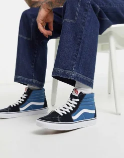 Vans SK8-Hi Trainers In Navy For Men 7 Vans SK8-Hi Trainers In Navy For Men -Kidivita Store 24366007 3