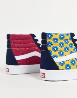 Vans SK8-Hi Tie Print Mix Trainers In Multi For Men -Kidivita Store 24366016 3
